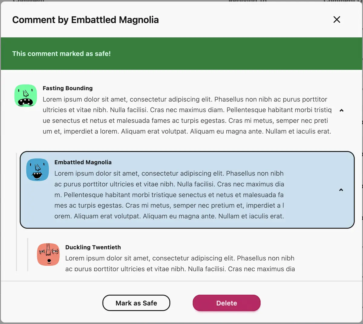 detail dialog